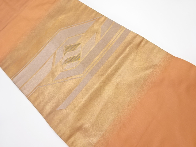 JAPANESE KIMONO / VINTAGE NAGOYA OBI / WOVEN ABSTRACT PATTERN